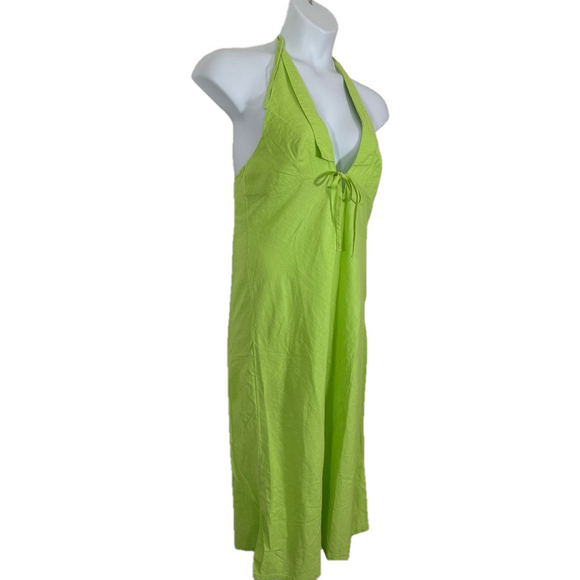 BDG Urban Outfitters Vibrant Green Danny Halter Maci Dress SKU0260 - Picture 3 of 9